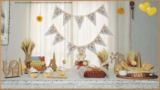 Bodas de Trigo: Decoração simples