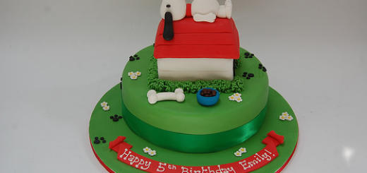 bolo snoopy verde de aniversário