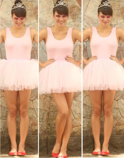 Fantasia com saia de tule: Bailarina