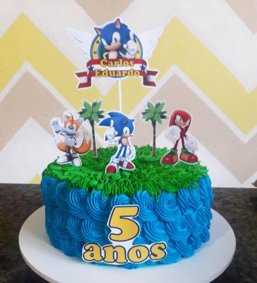 Bolos Decorados: Bolo Decorado do Sonic