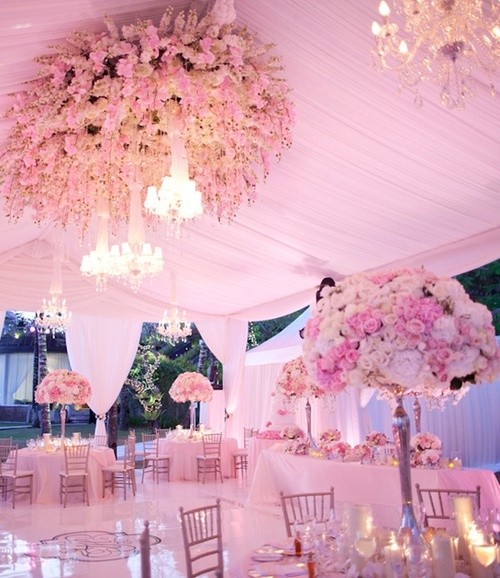 decoração rosa para casamento