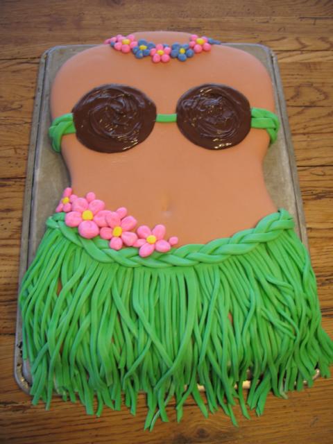 bolo feminino havaiano