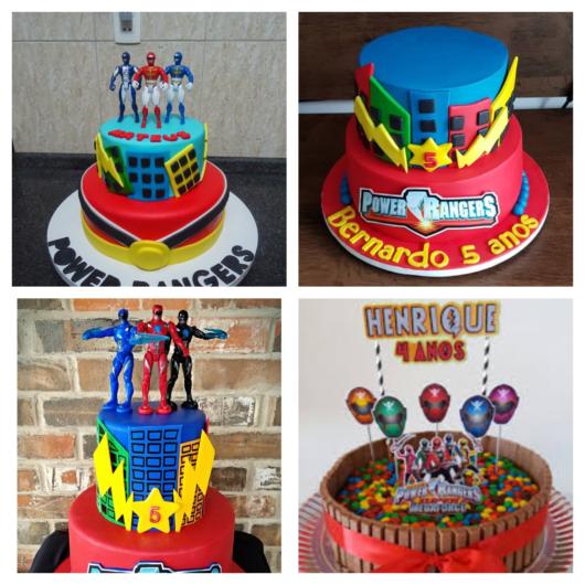 60 modelos de bolo Power Rangers + dicas incríveis de decoração para a sua festa temática!