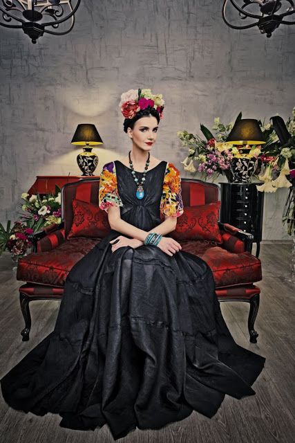 Fantasia frida kahlo: preta