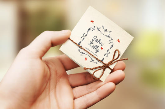 Mini wedding: convite pequeno