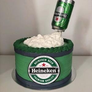 Bolo Heineken – 55 Inspirações de bolos super lindos e criativos!