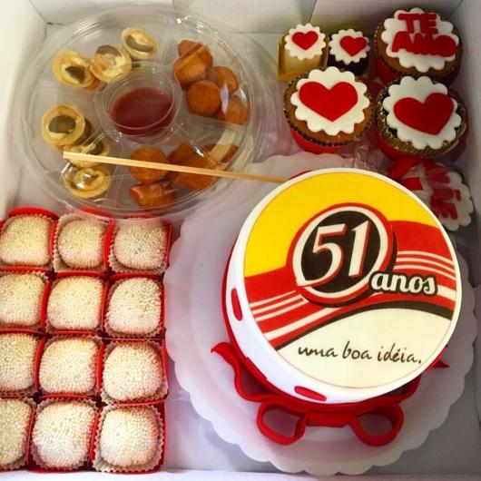 festa na caixa para amiga para aniversário