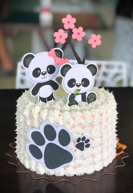 bolo de panda chantilly casal