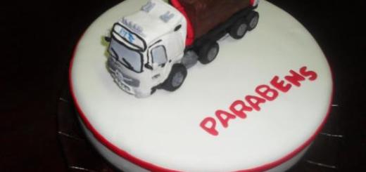 bolo de caminhão