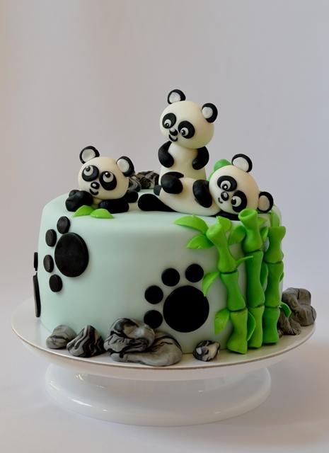 bolo de panda lindo demais