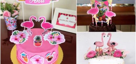 toppers de flamingo