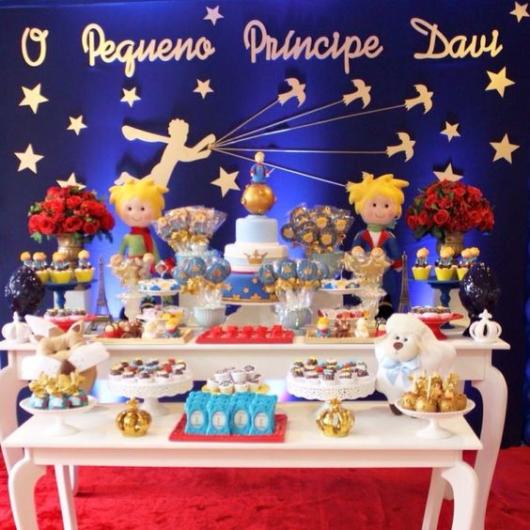 Mesa de bolo decoração Pequeno Príncipe