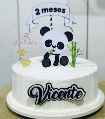 Bolo de Panda de chantili.