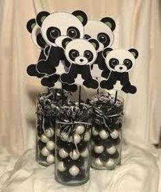 140 ideias de Panda e caricas  panda, festa de aniversário do