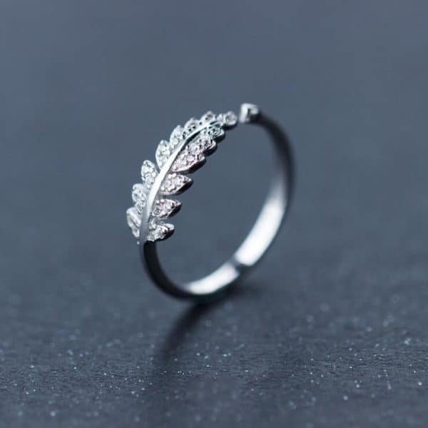 anel feminino em prata