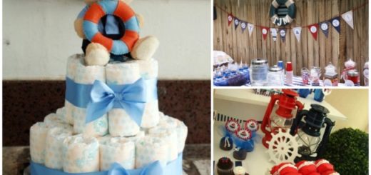 Decoração de chá de bebê marinheiro