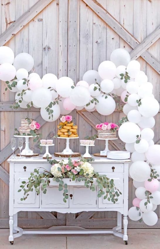 casamento decorado com balões