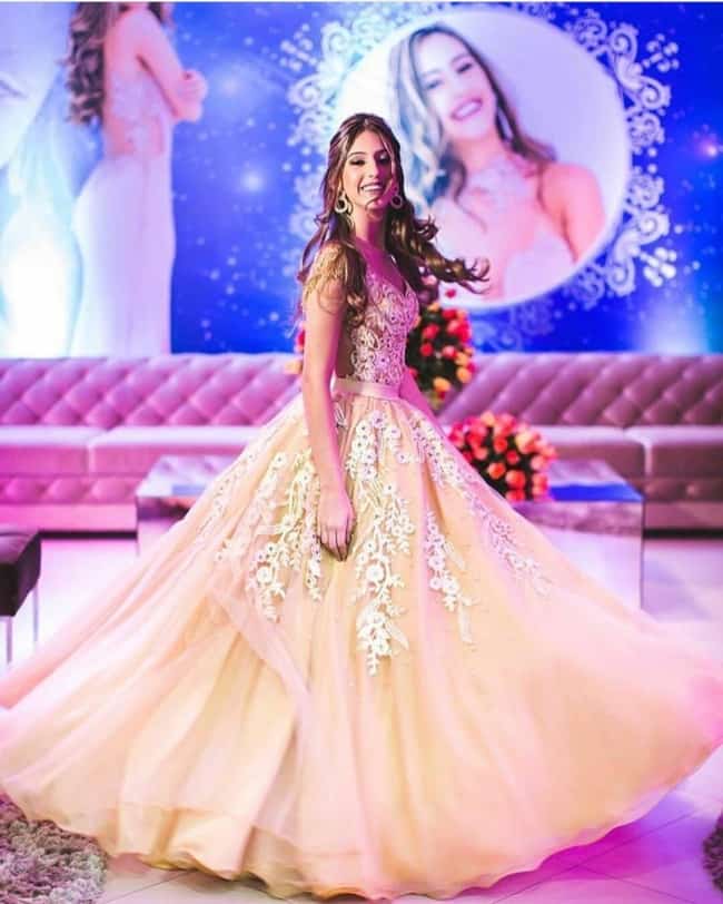 vestido de recepção para debutante
