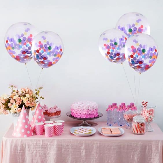 decoração de festa em casa com balões