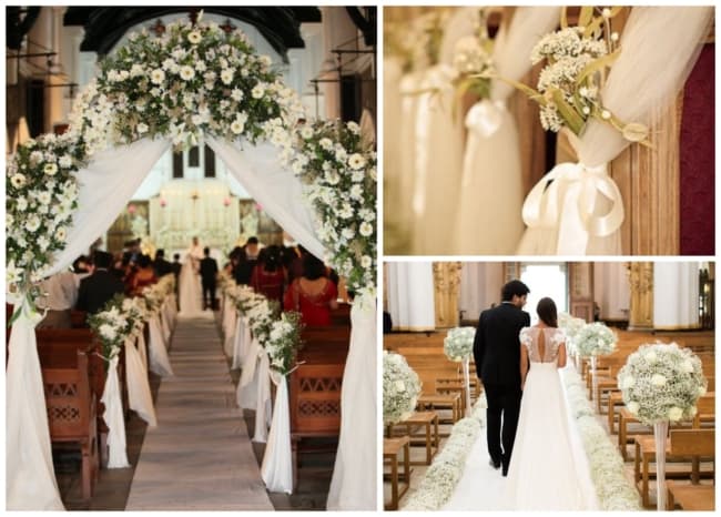 Decoração de igreja para casamento – 50 fotos e inspirações!