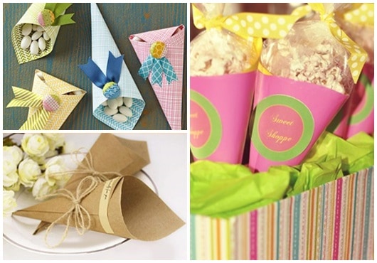 Ideias para cone de papel5