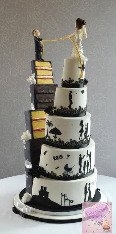 bolo de casamento criativo