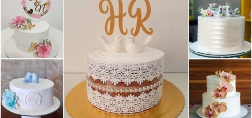 ideias de bolo de casamento civil