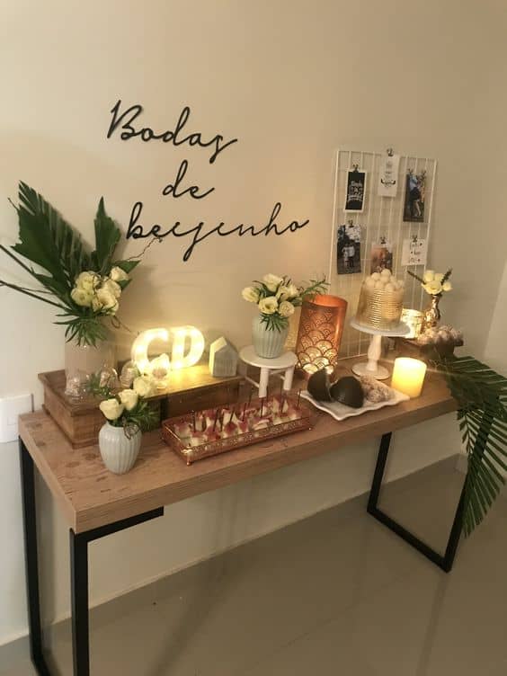 decoração para comemorar 1 mês de casamento