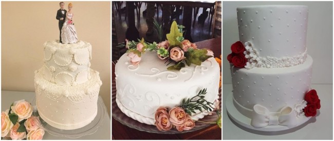 bolo de casamento civil decorado em pasta americana