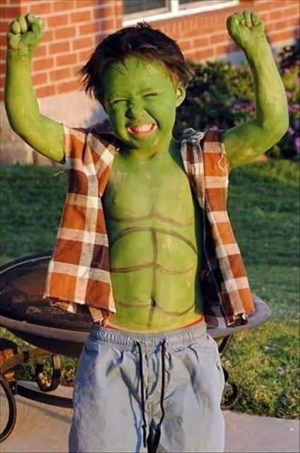 fantasia infantil do Hulk