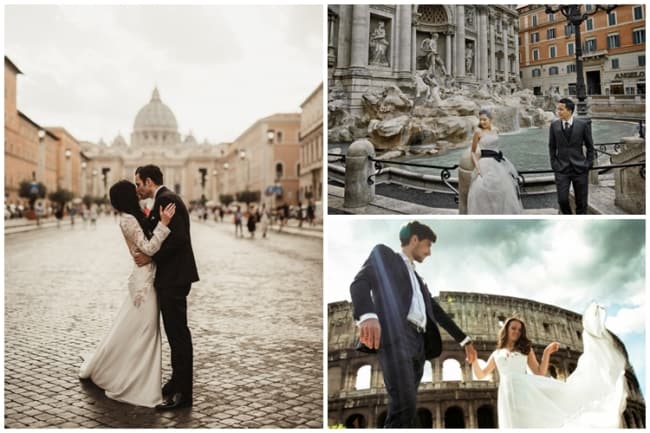 destination wedding em Roma