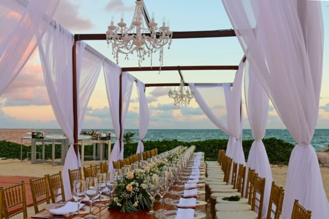 Casamento em Cancún coquetel