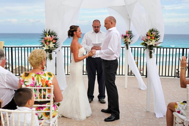 Casamento em Cancún na praia