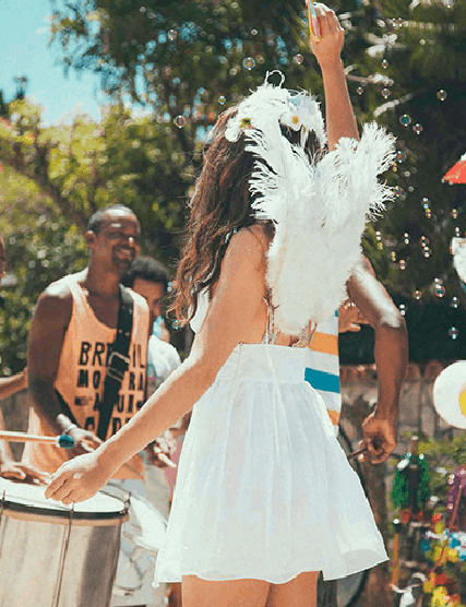 Como fazer fantasia de Carnaval de anjo com vestido22