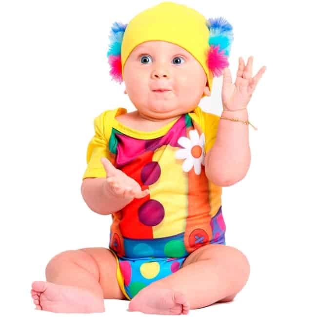 Fantasia de Carnaval de palhacinho para bebê29