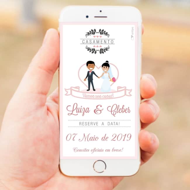 convite digital para casamento
