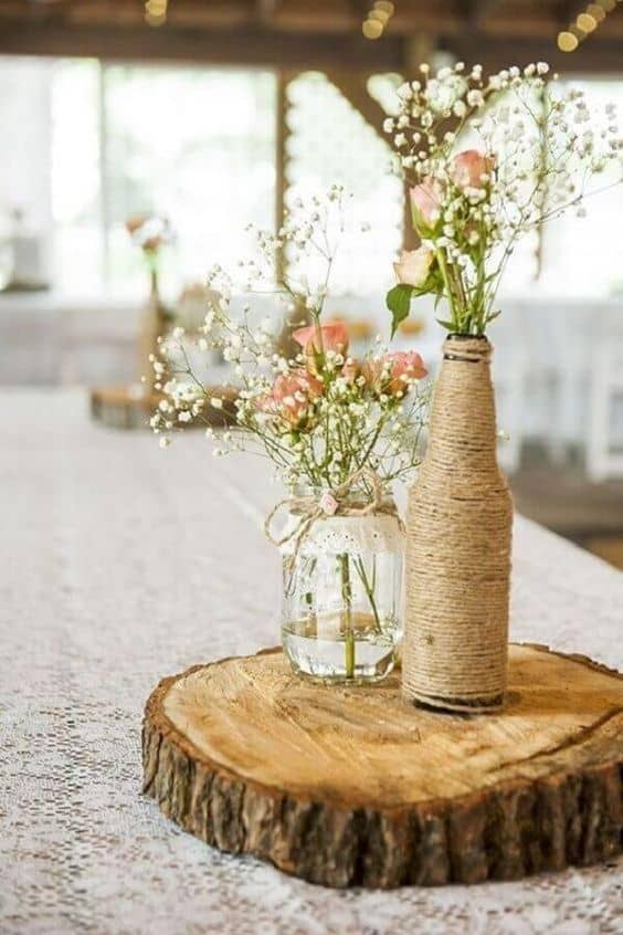 decoração de mesa para casamento simples e barato