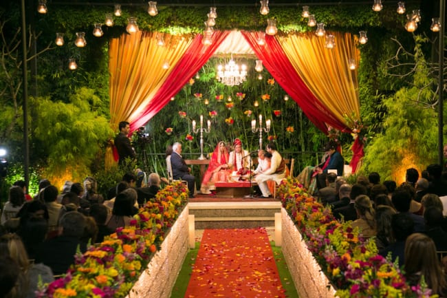 decoração indiana para cerimônia de casamento