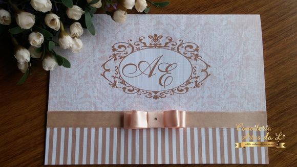 Convite de casamento em papel Evenglow Linear10