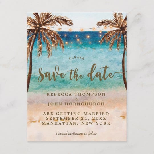 save the date casamento na praia