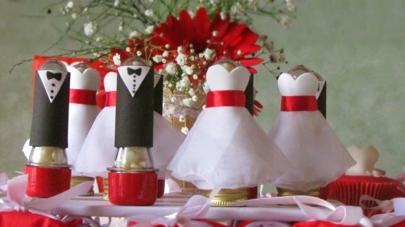 Tubetes decorados para casamento super criativos e baratos