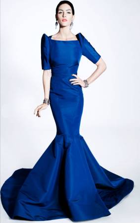 Vestido de noiva azul royal estilo sereia25