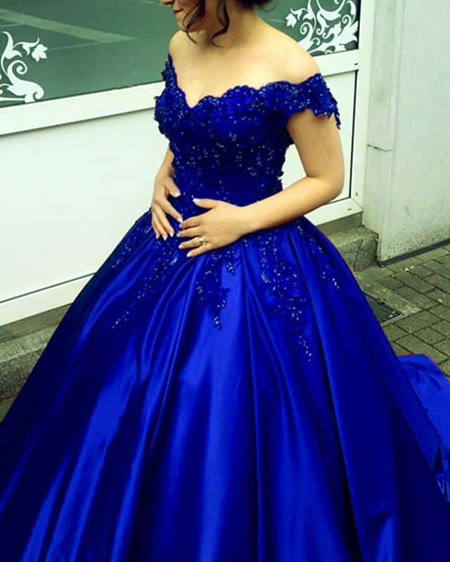 Vestido de noiva azul royal rodado27