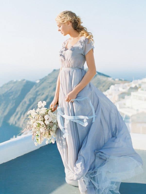 Vestido de noiva azul serenity20