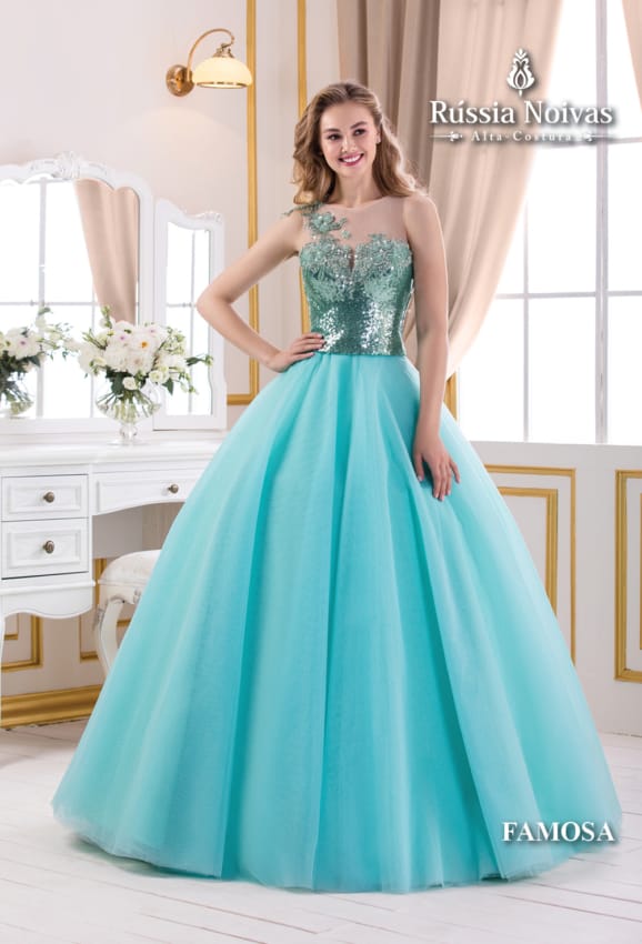Vestido de noiva azul tiffany14