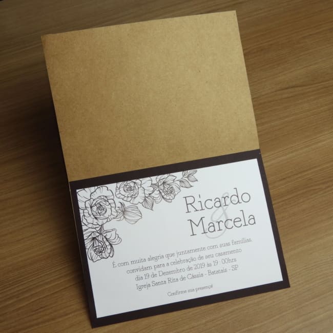 ideias de Convite de casamento simples e barato