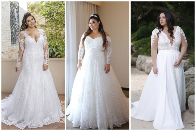 fotos de vestidos de noiva plus size
