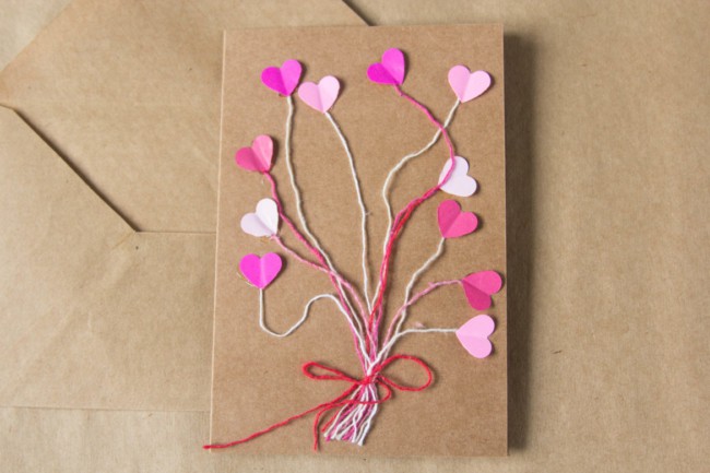 cartão simples e criativo para dia das mães