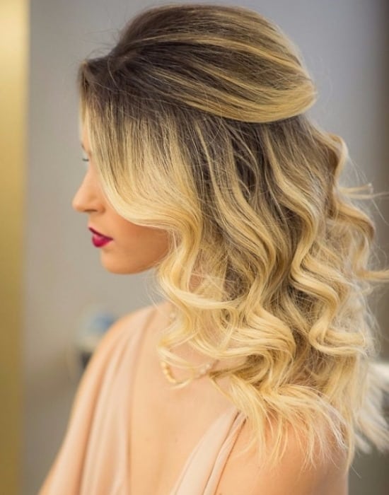 Cabelo Semi preso com topete38