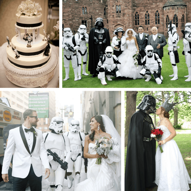 Casamento com o tema Star Wars